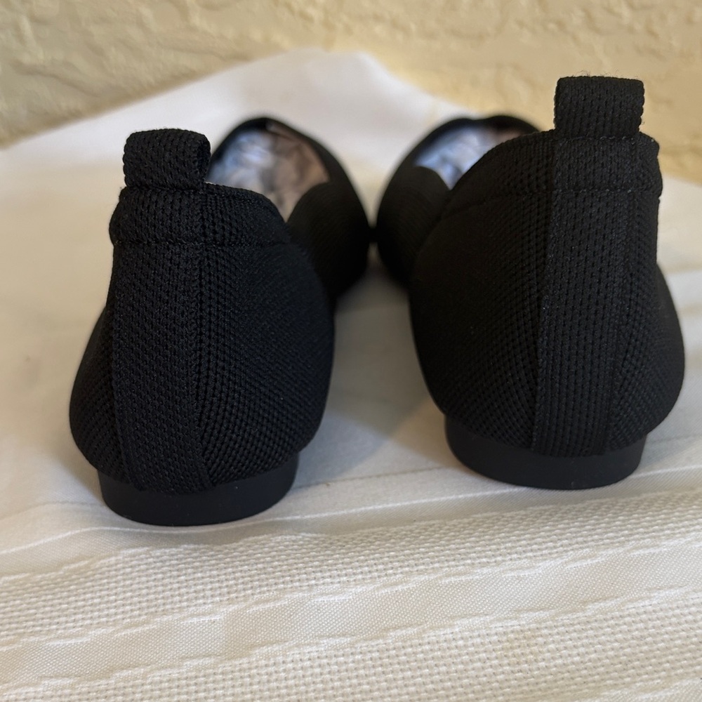 Womens Black Ankis Flats size 10 - Picture 7 of 9